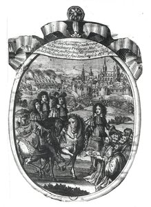 Intocht van koning Lodewijk XIV in Straatsburg, 25 oktober 1681 door French School
